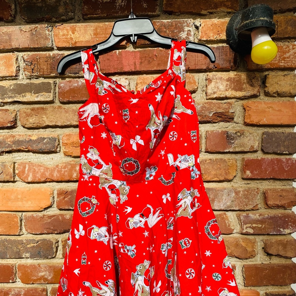 🌹Hell Bunny - Pinup Mini Christmas dress!🌹